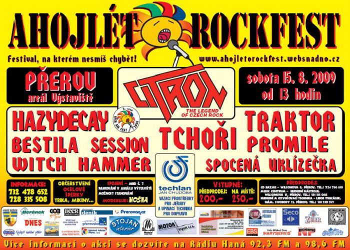 AHOJLÉTOROCKFEST - Přerov 15. 8. 2009